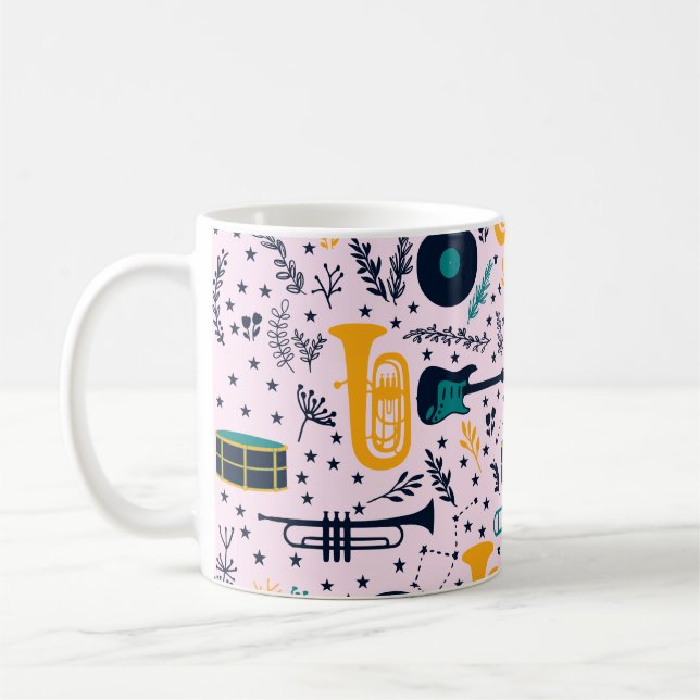 Music Instruments Coffee Mug (Left)