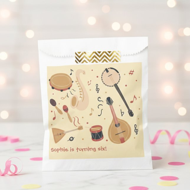 Music instruments kids birthday favour bag (Creator Uploaded)