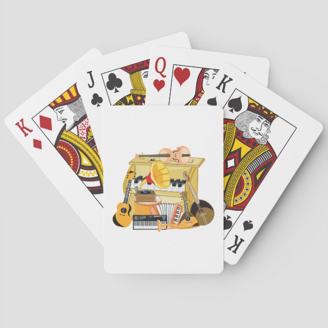 Music Instruments Playing Cards (Back)