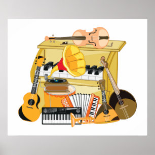 Music Instruments Poster
