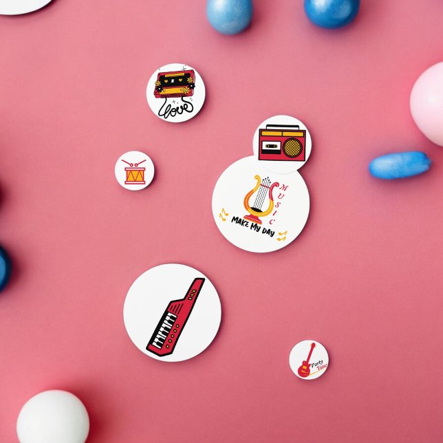 Music Instruments Table Confetti (music instruments party confetti,kids birthday party,baby shower,graduation,night party, throw fun)