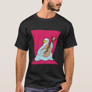 Music Instrut Budgie Guitar Playing Musician T-Shirt