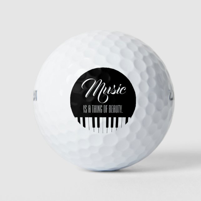 Music Is A Thing Of Beauty Golf Balls (Front)