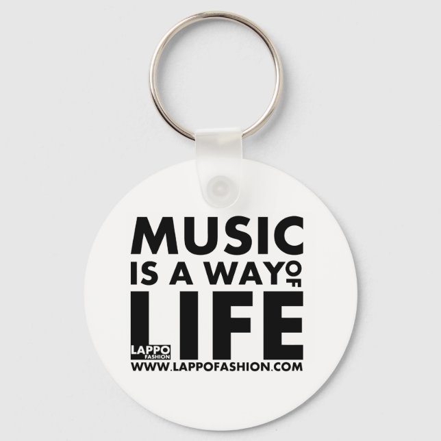 Music is a way of life keychain (Front)