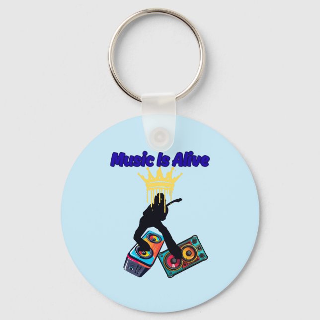 Music Is Alive Keychain (Front)