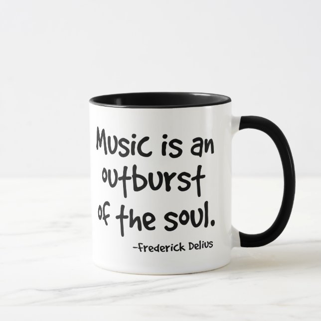 Music Is An Outburst Of The Soul Gift Mug (Right)