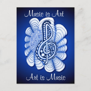 Music is Art Postcard