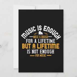 Music Is Enough For A Lifetime Save The Date