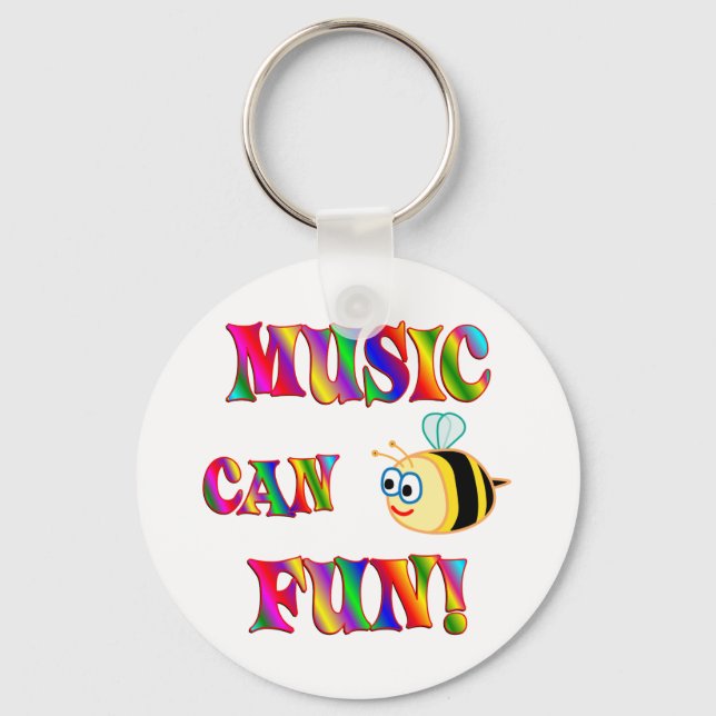 Music is Fun Keychain (Front)