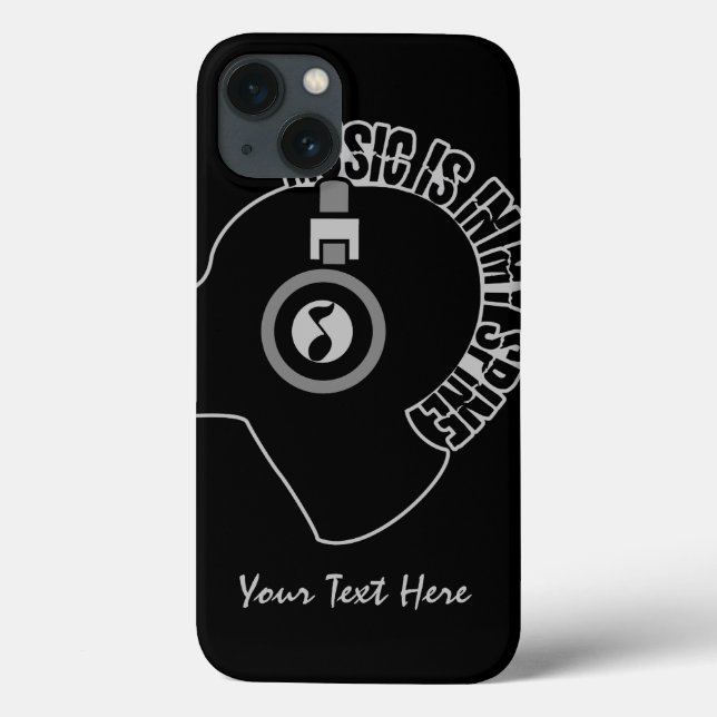 Music Is In My Spine custom iPad case (Back)