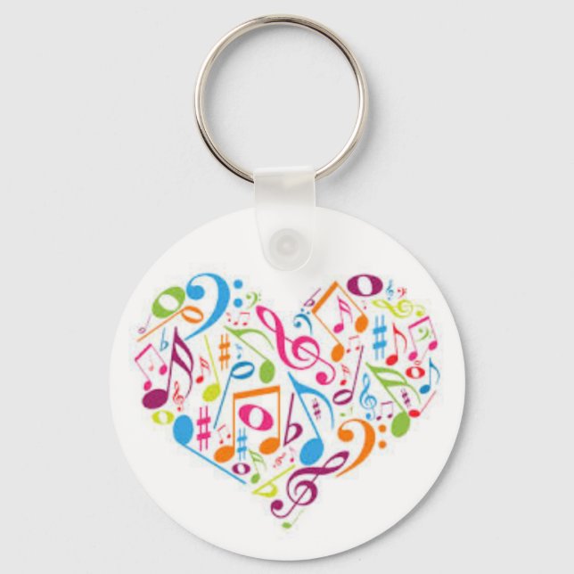 music is in the heart keychain (Front)