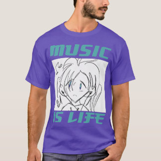 Music Is Life Anime T-Shirt
