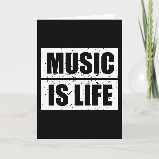 Music Is Life Card (Front)