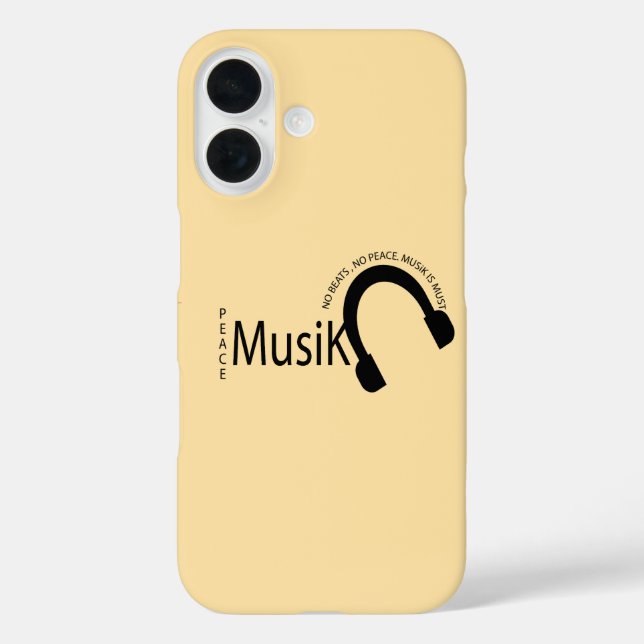 Music is life - iphone cover case for music lover (Back)