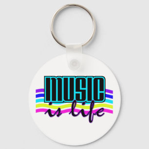 Music is Life keychain