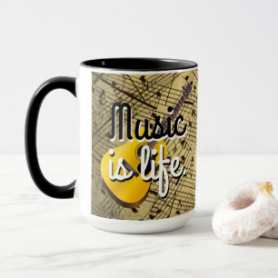 Music is life Life is Music Mug