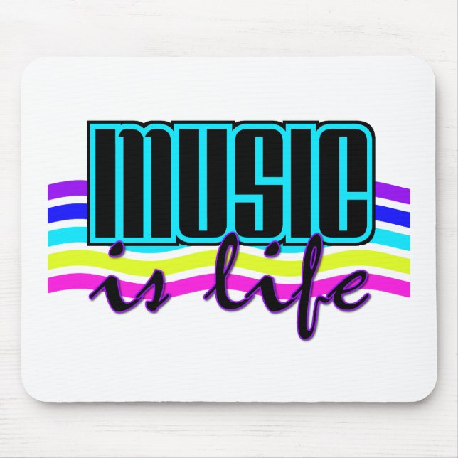 Music is Life mousepad (Front)