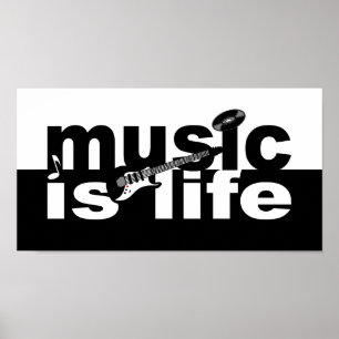 Music is life portfolio poster