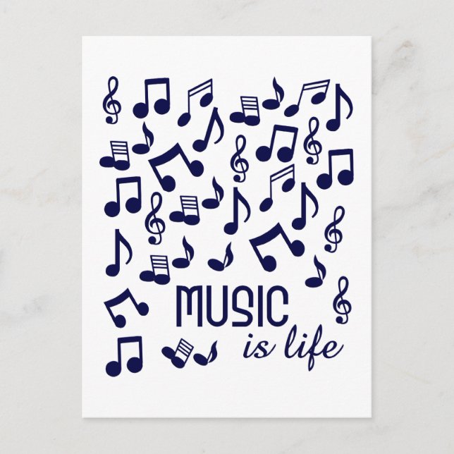 Music is Life postcard (Front)