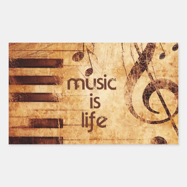 Music is Life Sticker (Front)