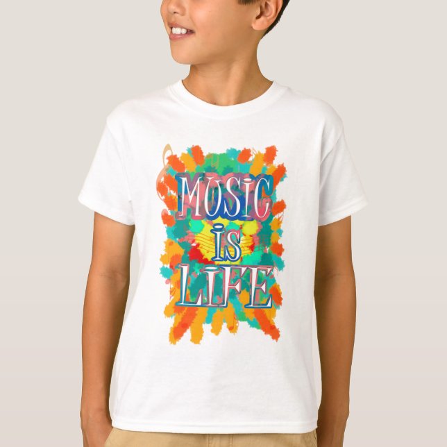 Music is Life T-Shirt (Front)