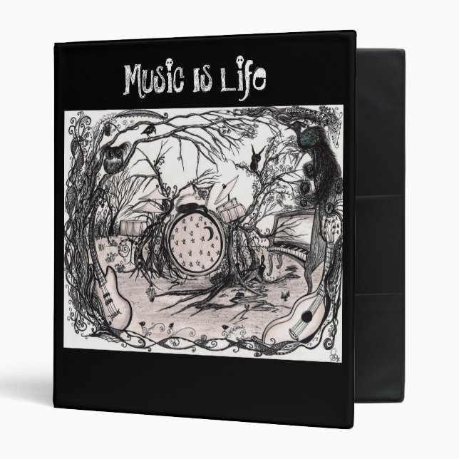 Music is Life... The musicians Binder (Front/Inside)