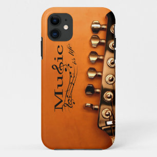 Music is Life with Guitar Machine Head iPhone 11 Case