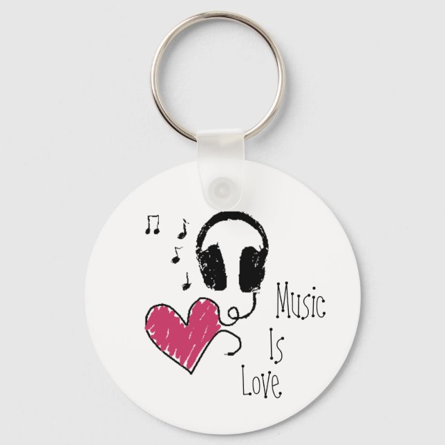 Music Is Love Keychain (Front)