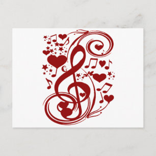 Music is love_ postcard