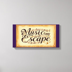Music Is My Escape 2 Canvas Print