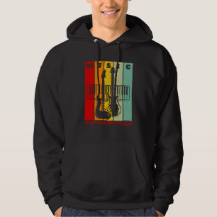 Music is My Happy Place Music Guitar Keyboards Pia Hoodie