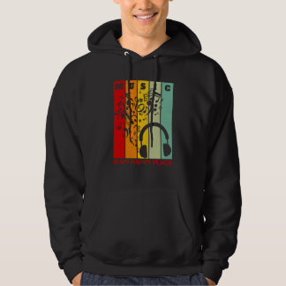 Music is My Happy Place Musician Artists Singer 1 Hoodie