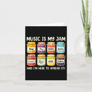 Music Is My Jam Music Lover Music Teacher Back To  Card