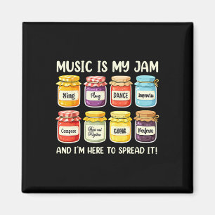 Music Is My Jam Music Lover Music Teacher Back To Magnet