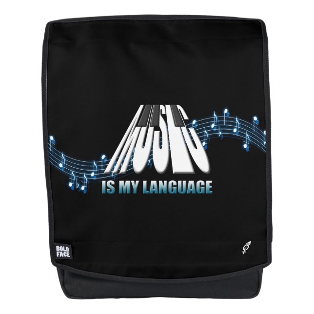 Music is My Language Backpack (Front)