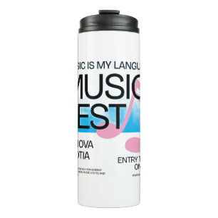  Music Is My Language Thermal Tumbler