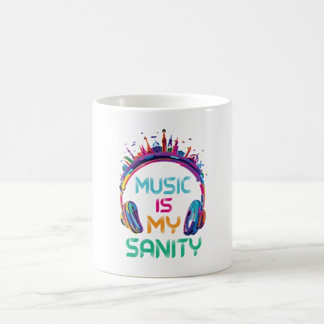 Music Is My Sanity Coffee Mug (Center)