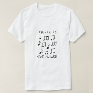 Music is my Therapy Drawing Print Poster T-Shirt