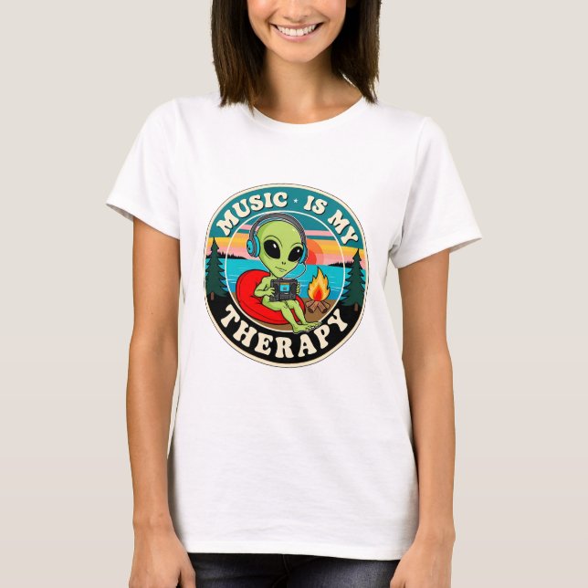 Music is my therapy T-Shirt (Front)
