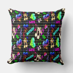 Music Is My Thing Throw Pillow