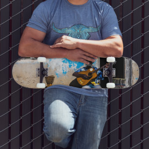 Music is the medicine of the mind skateboard