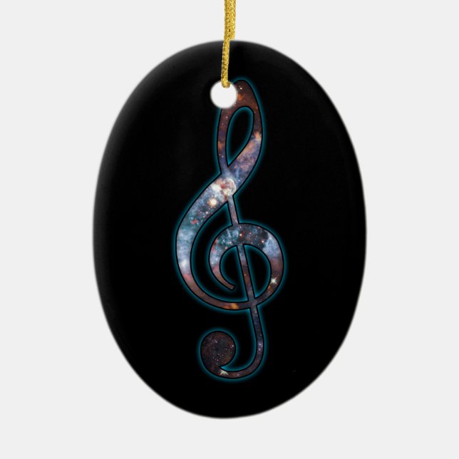 Music is Universal Ceramic Ornament (Front)