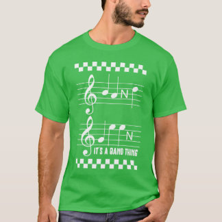 Music Its A Bandhing Music Notes retro T-Shirt