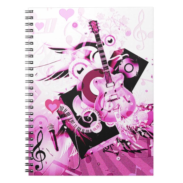 Music Journey,Pink_ Notebook (Front)