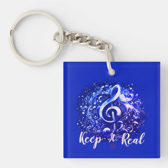 MUSIC - KEEP IT REAL  KEYCHAIN (Front)