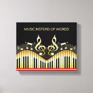 Music Keyboard Canvas Print
