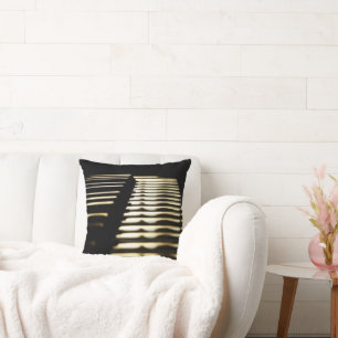 Music Keyboards Throw Pillow