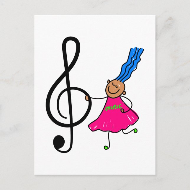 Music Kid Postcard (Front)