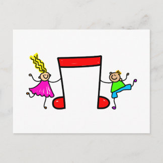 Music Kids Postcard