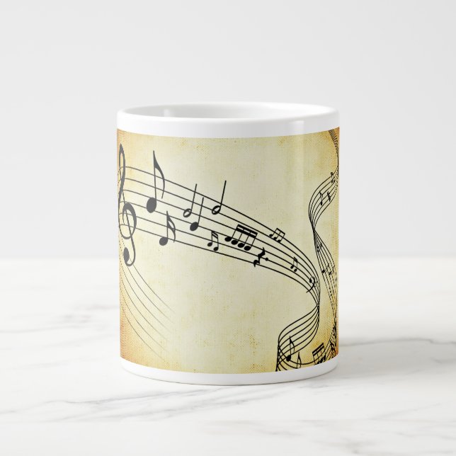 Music Large Coffee Mug (Front)